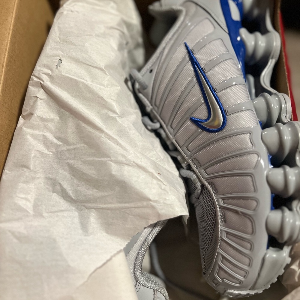 Nike Wolf Gray and Metallic Silver Shoes
